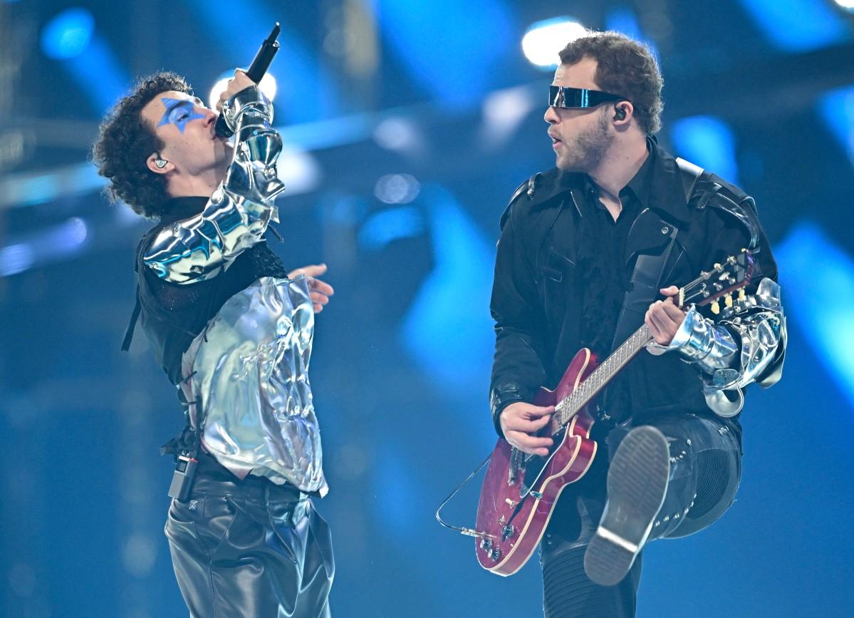 Austrian singer Benjamin Gedeon, aka Cosmo, representing Austria with the song 'Tanzschein'. Photo: AFP