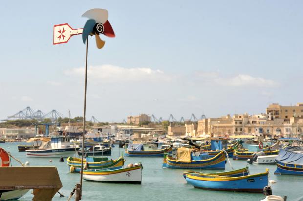 A weather vane points North Westerly in Marsaxlokk on July 26. Photo: Chris Sant Fournier