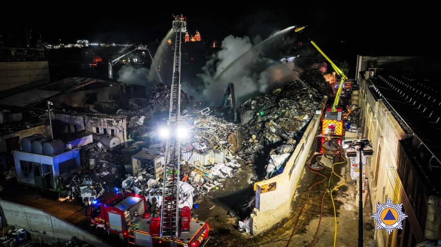 The aftermath of the blaze, some 12 hours later. Photo: CPD