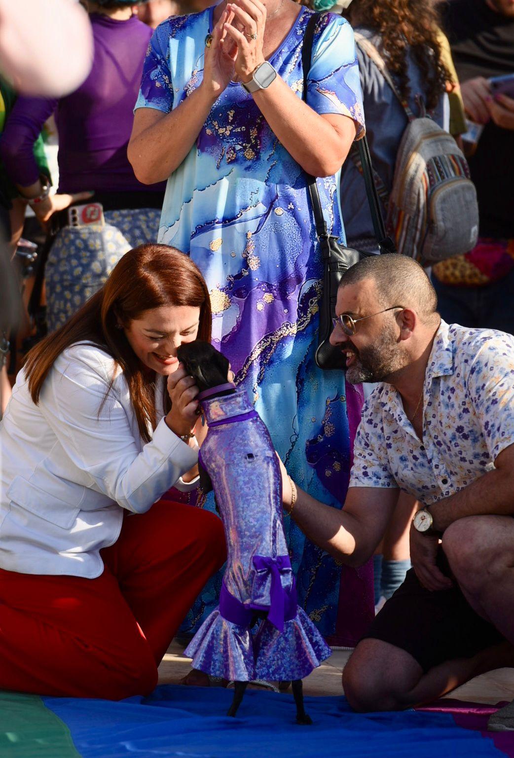 Inclusion minister Julia Farrugia joins in the fun. Photo: Chris Sant Fournier
