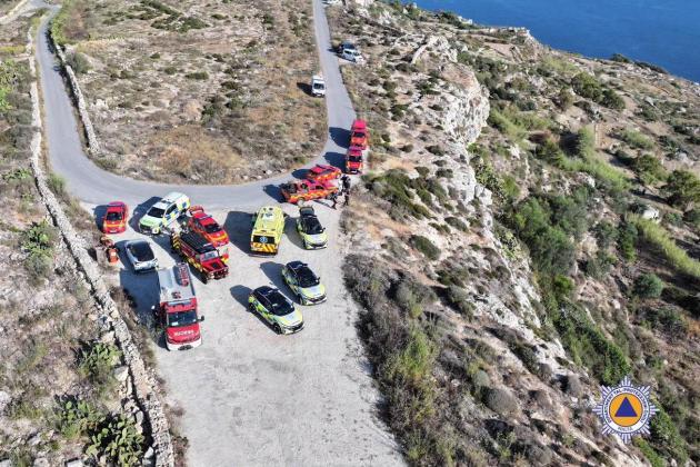 Paraglider injured at Dingli Cliffs