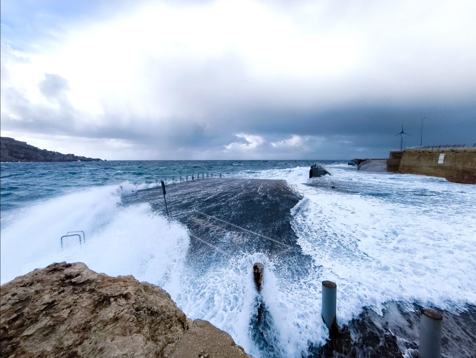 Photo by Matthew Mirabelli at Ċirkewwa on Thursday morning.