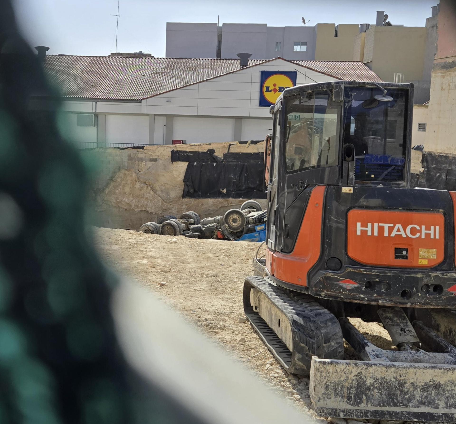The incident occurred on a site next to the Lidl supermarket in San Ġwann.