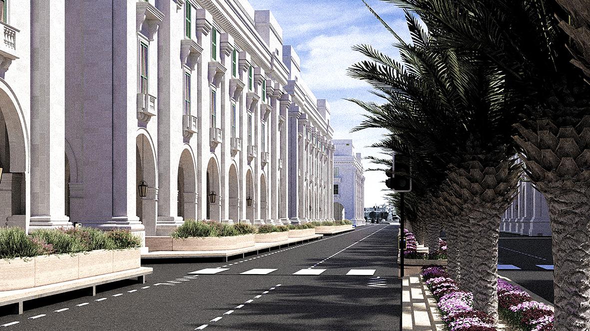 A digital render of the platforms, as well as the restored facades and arches. Photo: Project Green