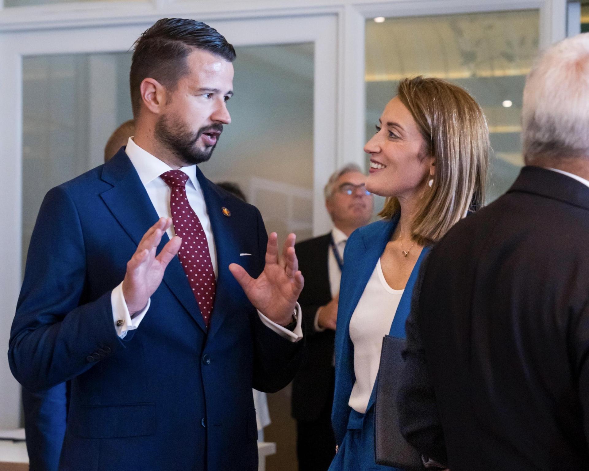 European Parliament President Roberta Metsola told the summit the EU needs to move from words to action. Photo: European Parliament