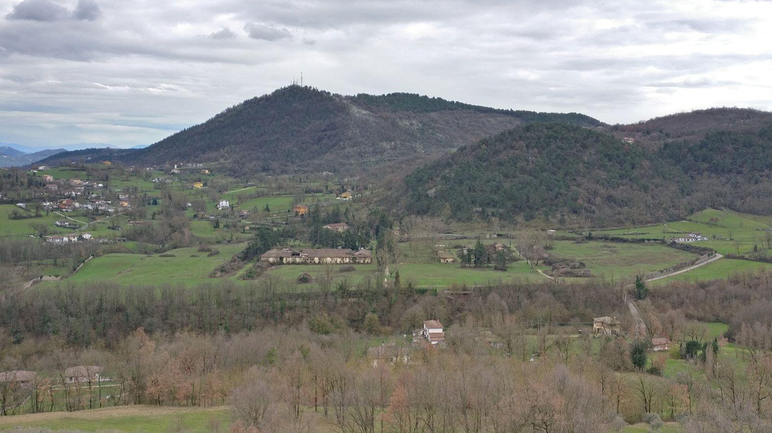 A bird's eye view of the Fraschette concentration camp in central Italy (2018).