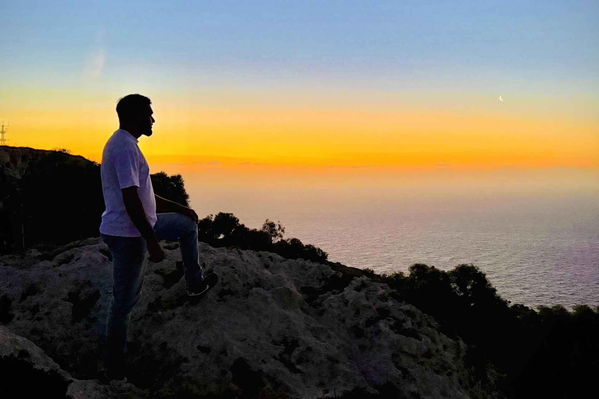 Mohammed shared this picture of himself looking out on the Mediterranean sea on Friday, three days before the drowning incident.