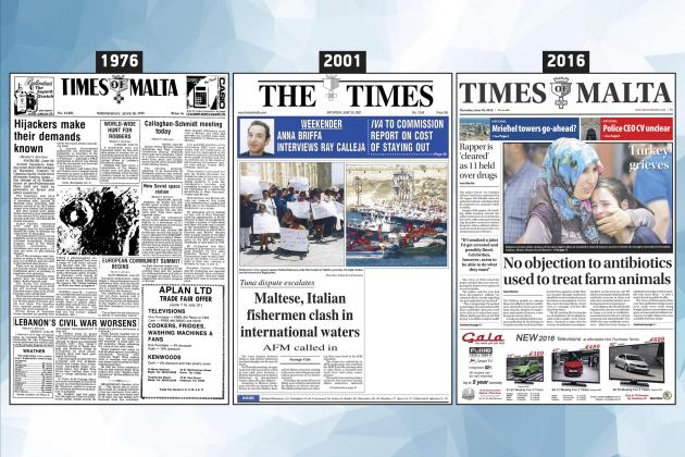 June 30: The front page of Times of Malta 10, 25 and 50 years ago