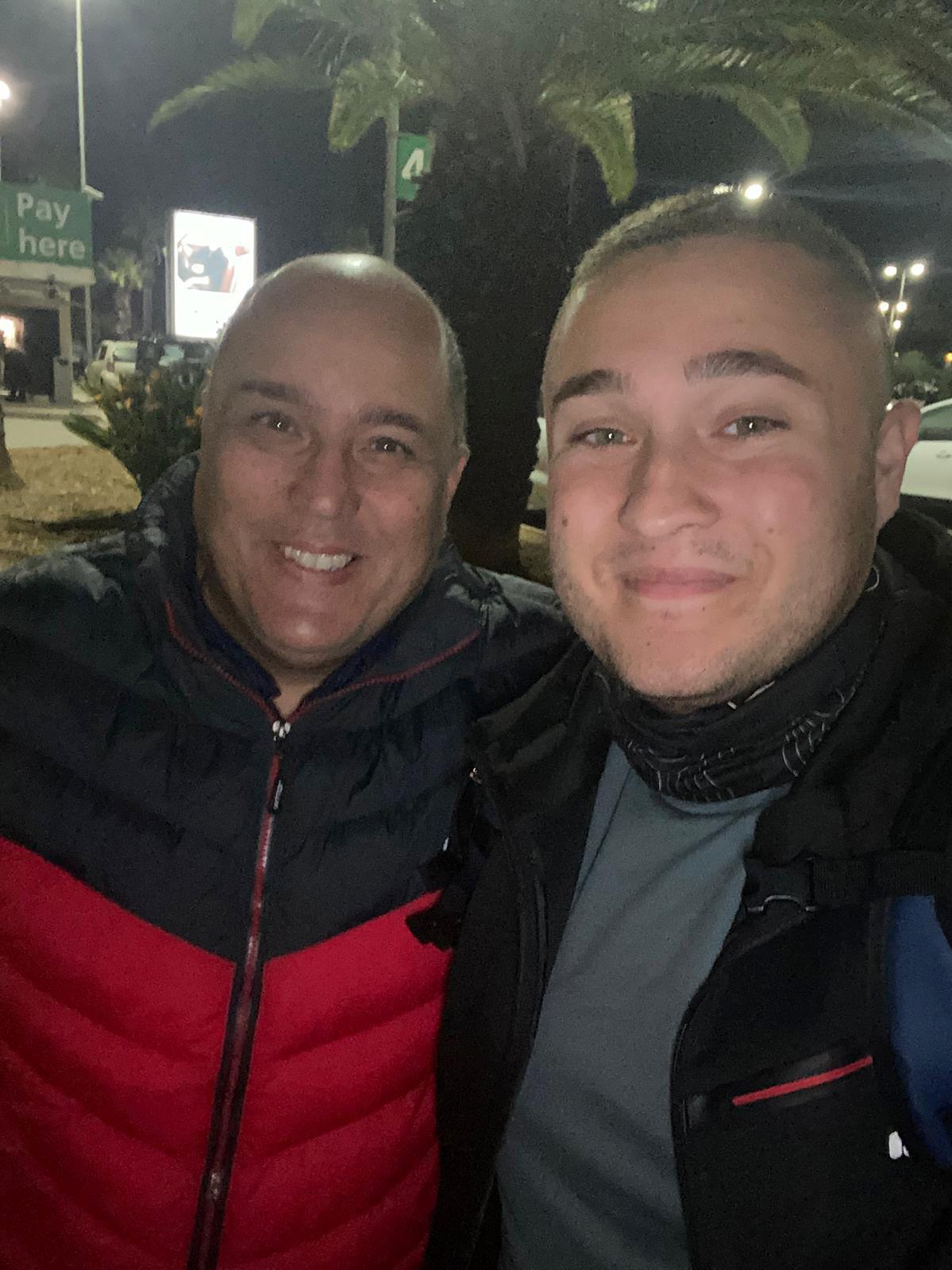 Lawrence Piscopo with his son, Gabriel. Family photo