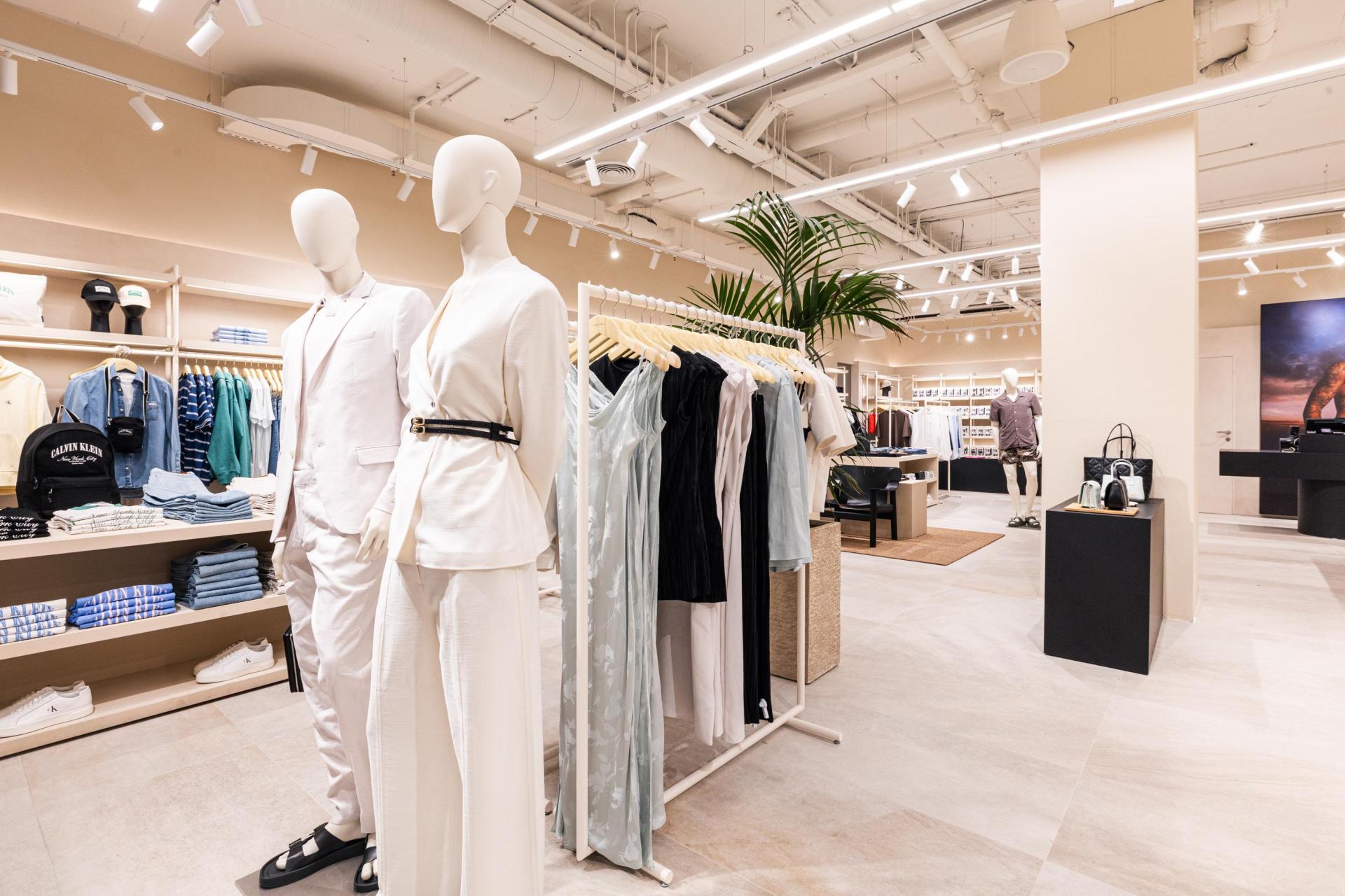 Inside the new Calvin Klein store at Mercury Shopping District.