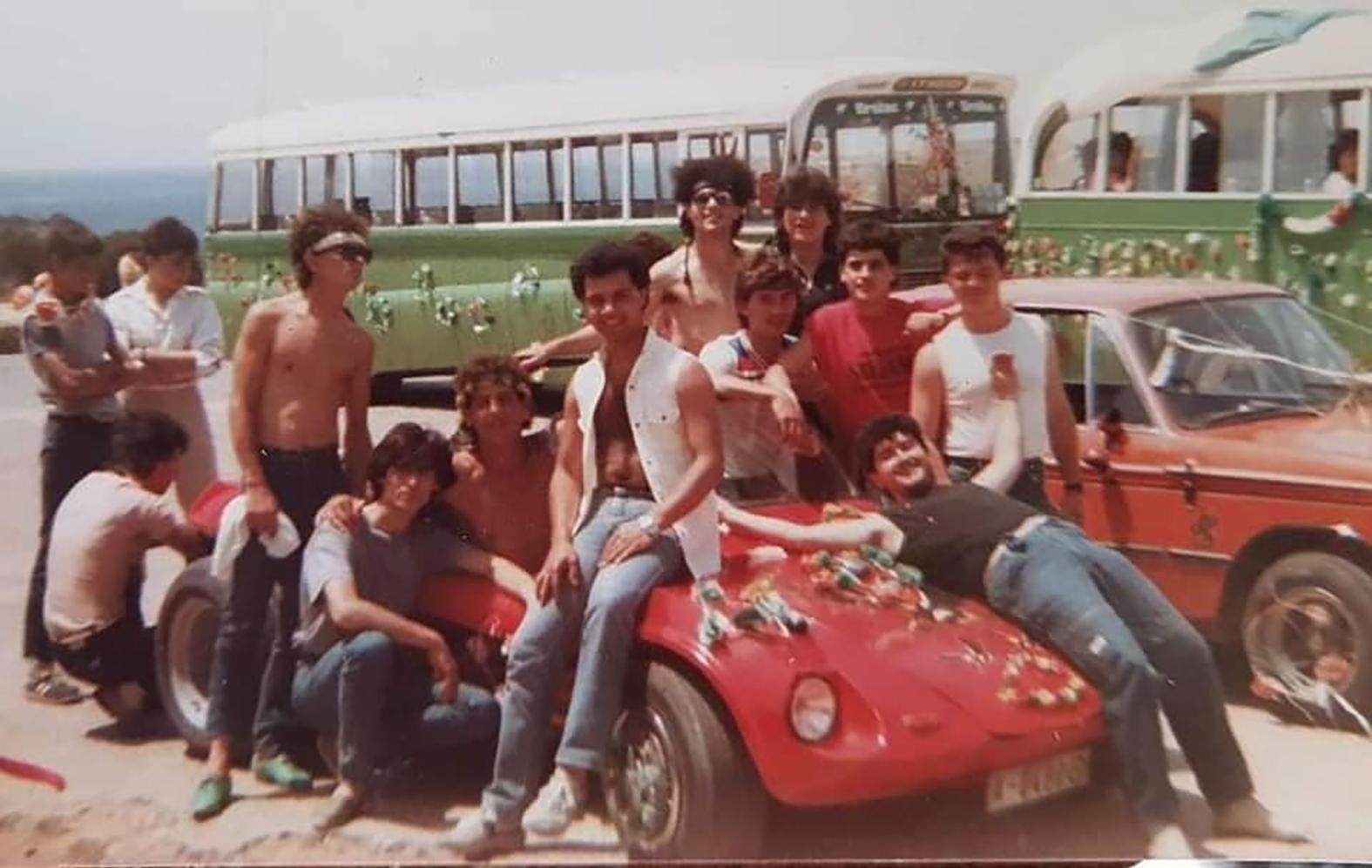 Flowers used to be thrown to decorate the vehicles travelling to the xalata. PHOTO: Floriana Old and New Facebook page