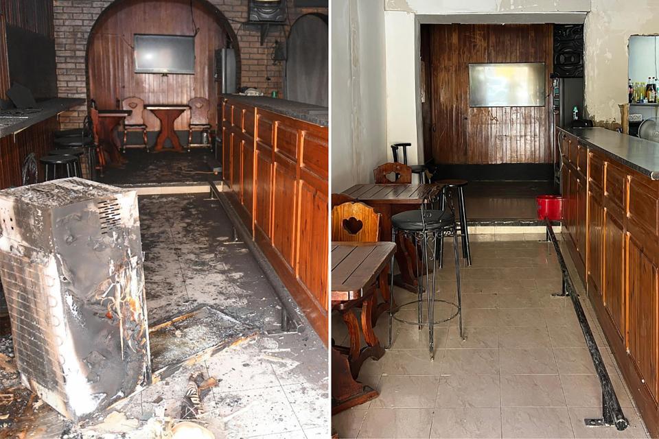 Before and after: this bar was fixed in three weeks.