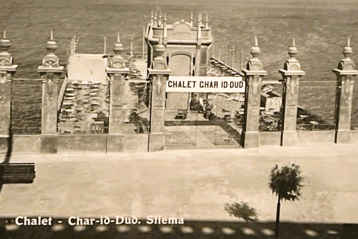A Chalet front-view postcard issued in the late 1920s by Giuseppe Grech Mifsud.