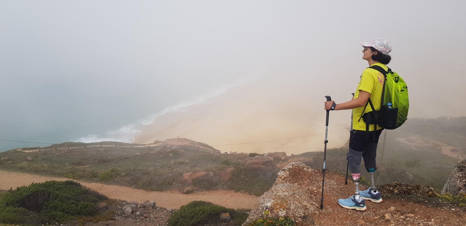 Arielle Bonnici on one of her hikes.