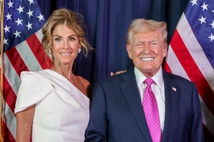 Archbishop Scicluna has expressed concern with US Ambassador to Malta Somers Farkas (left) over Donald Trump's (right) 'attack' on Pope Leo. File photo: US Embassy in Malta