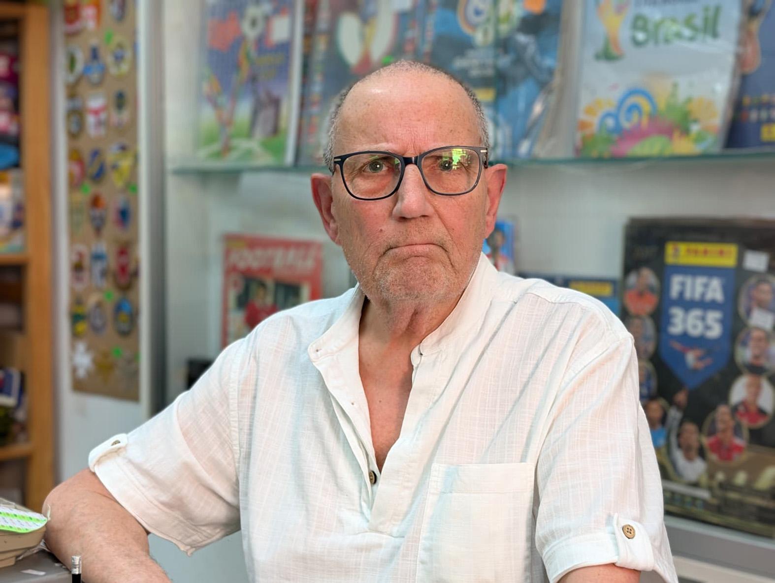 Dominic Anastasi in his store.
