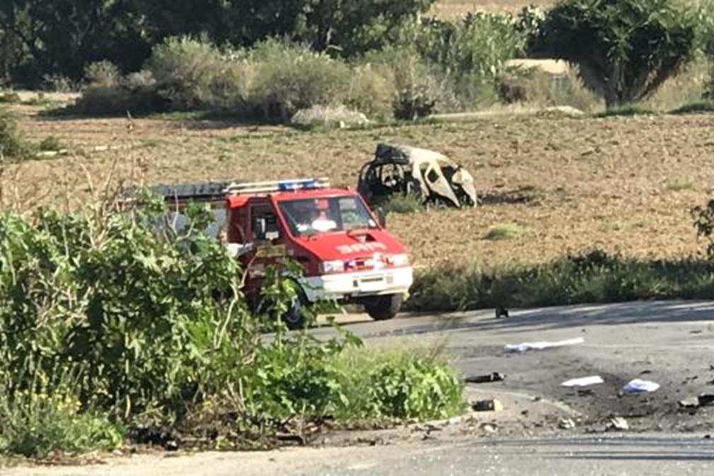 The car bomb obliterated the journalist outside her Bidnija home. File photo.