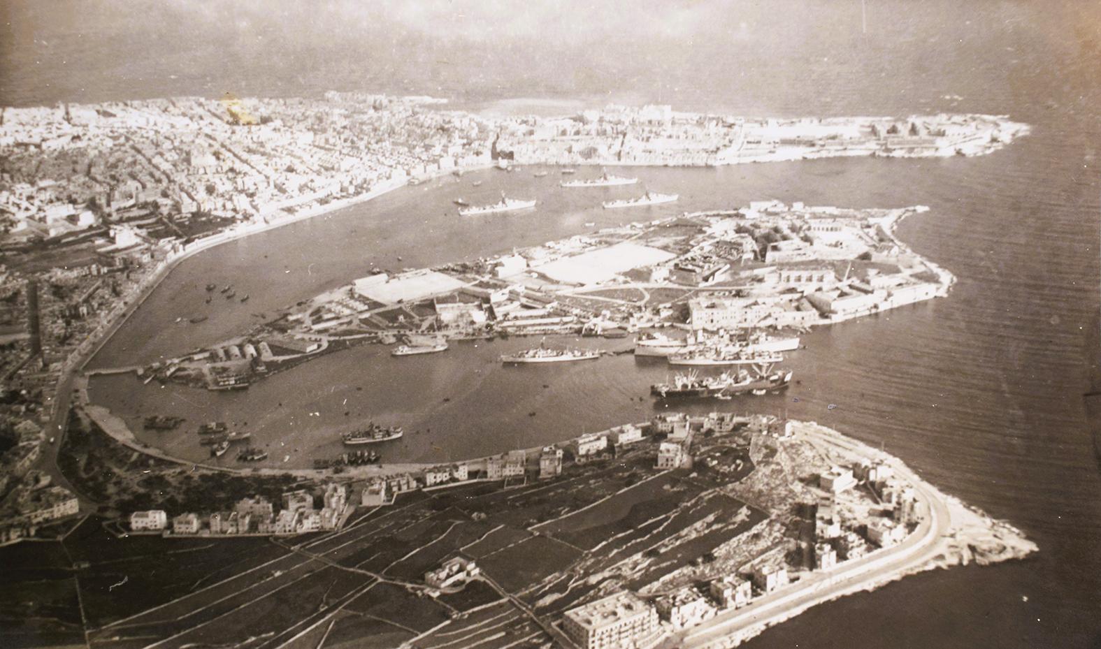 A bird’s eye view of Manoel Island in the 1930s