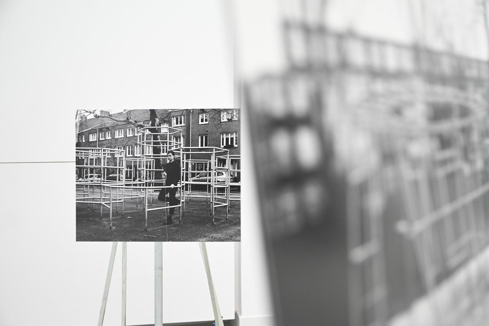 Artwork on display at Axis gallery for the Biennale exhibition.