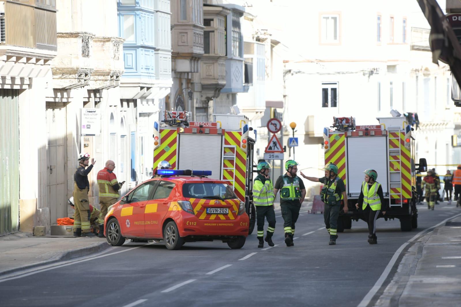 Emergency crews were dispatched to the scene. Photo: Matthew Mirabelli.