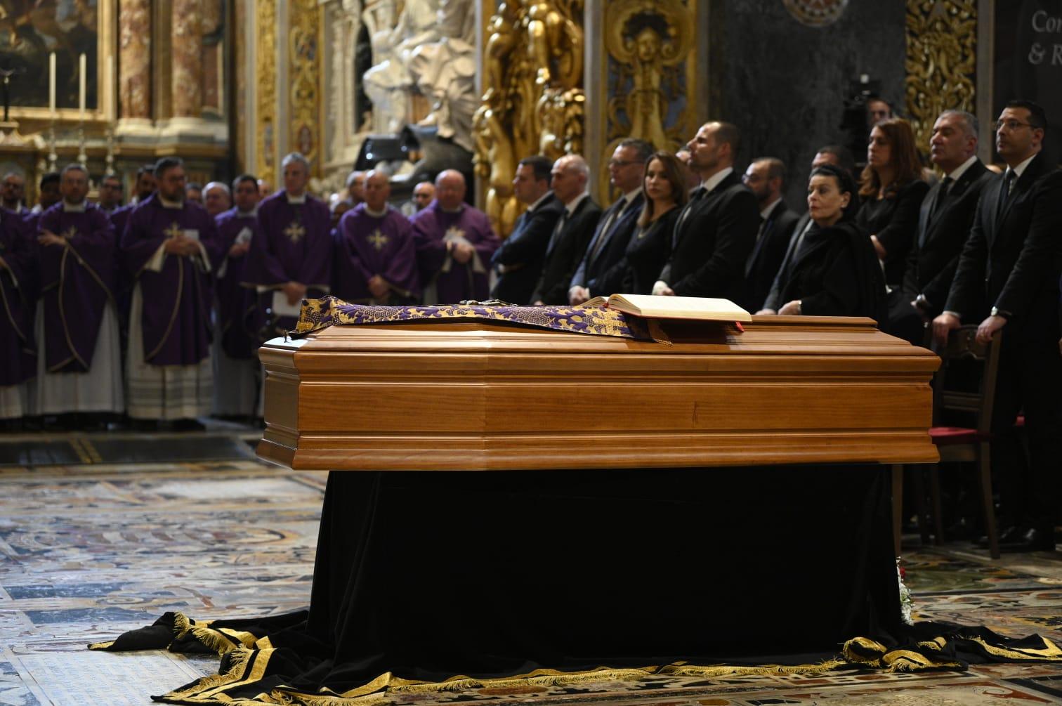 Cremona's coffin at St John's Co-Cathedral. Photo: Matthew Mirabelli