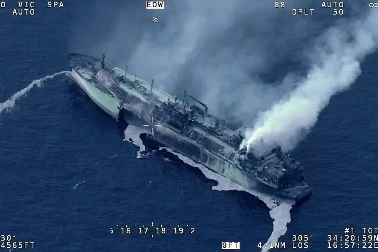 The Arctic Metagaz was badly damaged in an apparent attack.