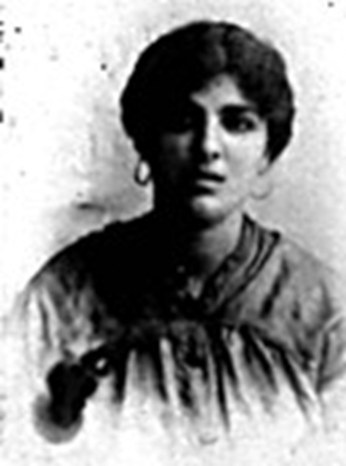 Carmela Falzon, 1919 passport photo.