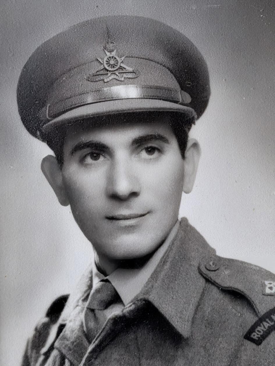 Cecil Bartoli in his territorial army uniform