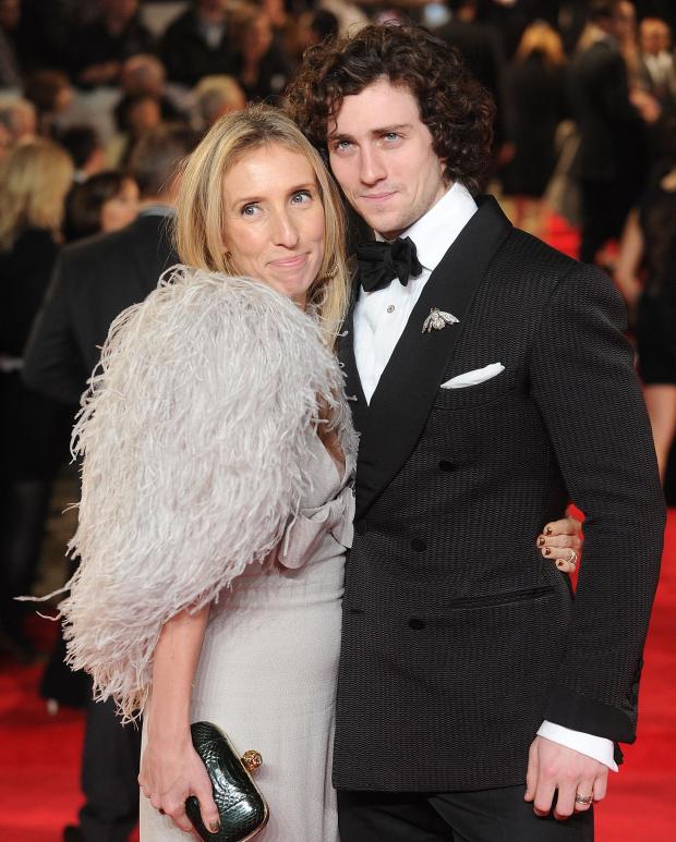 Sam and Aaron Taylor-Johnson in October 2012.