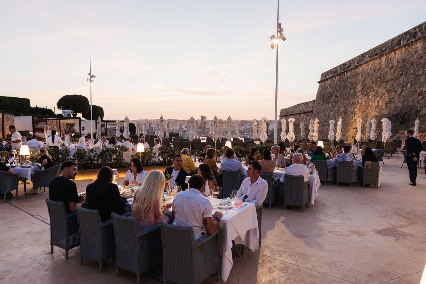 Guests at the official launch of the Bastion Pool, Bar &amp; Restaurant for this summer season.