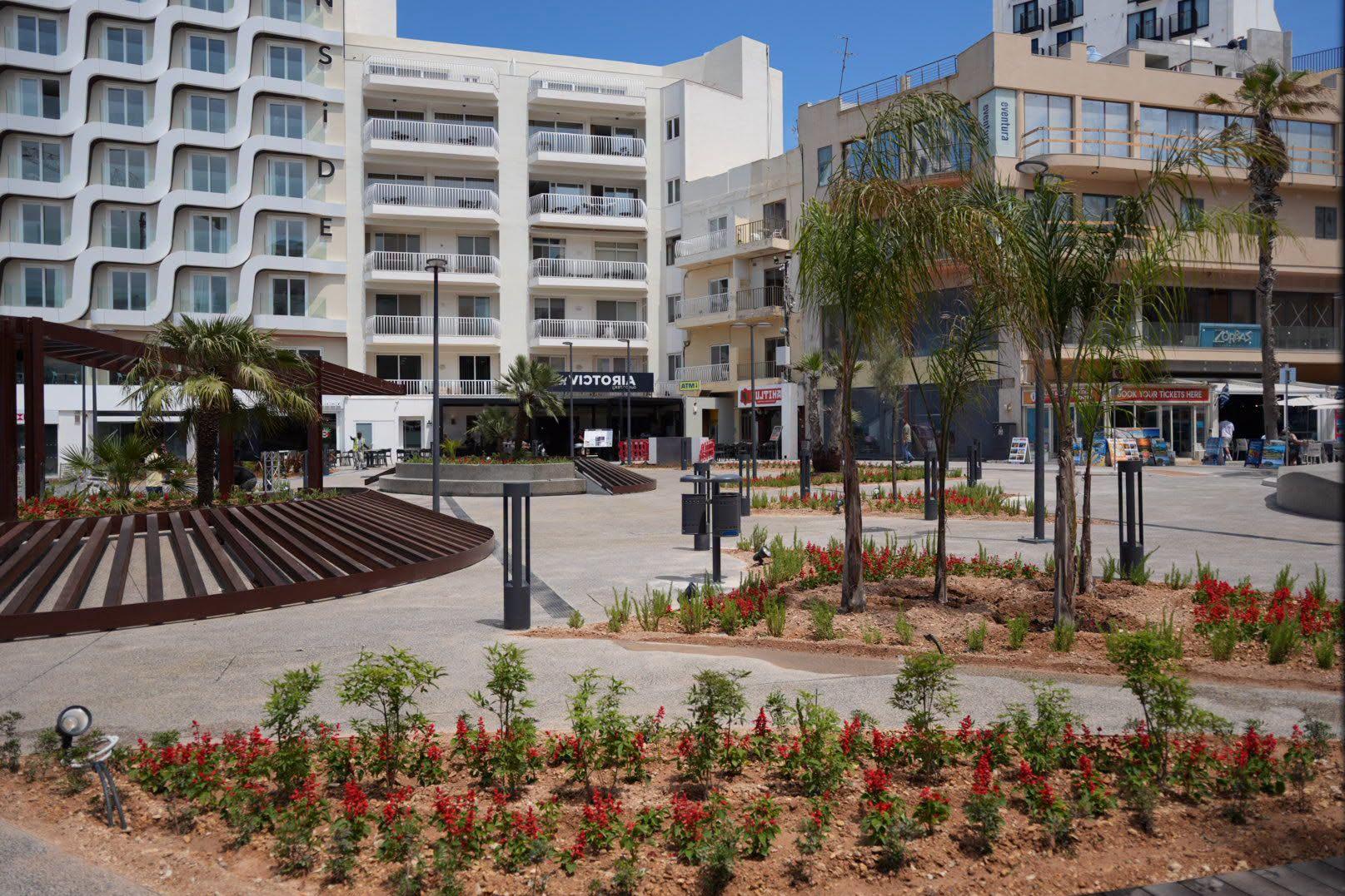 A section of Bugibba square.