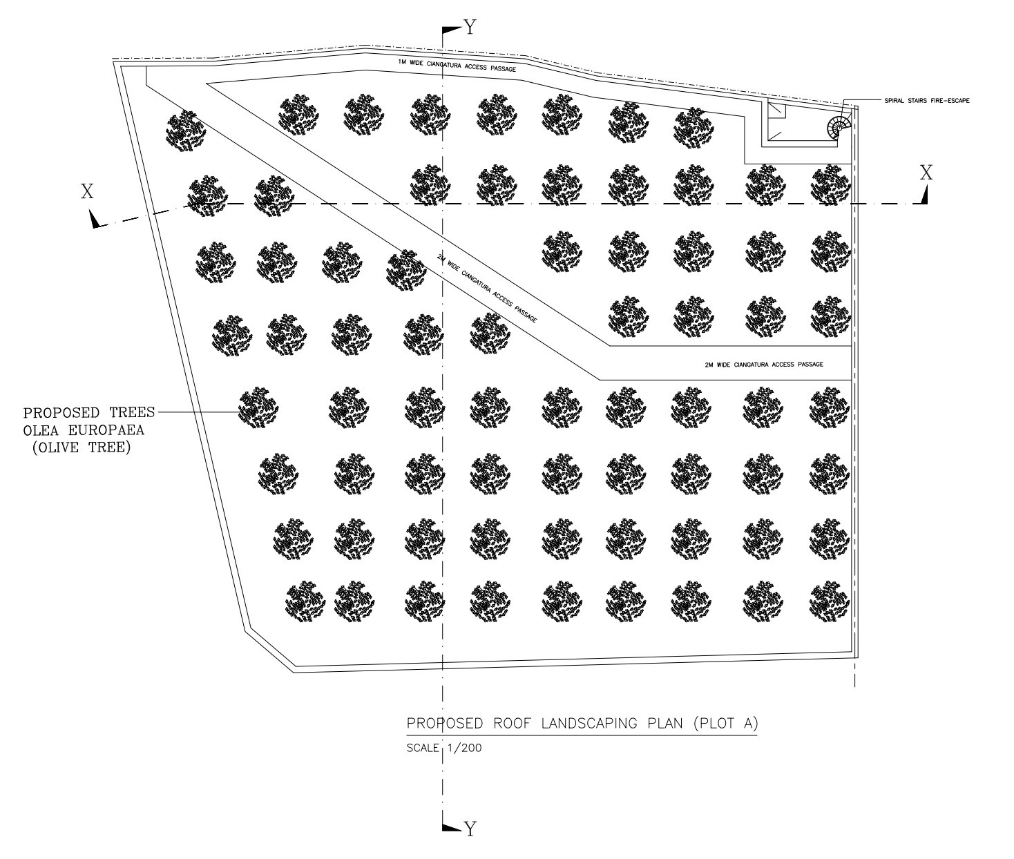 The developers want to plant olive trees on the roof of the warehouse. Graphic: PA.