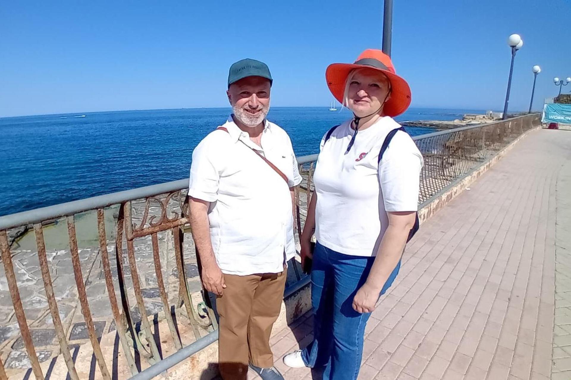 ADPD candidates Brian Decelis and Melissa Bagley took part in community events in Marsascala and Birżebbuġa. Photo: ADPD.