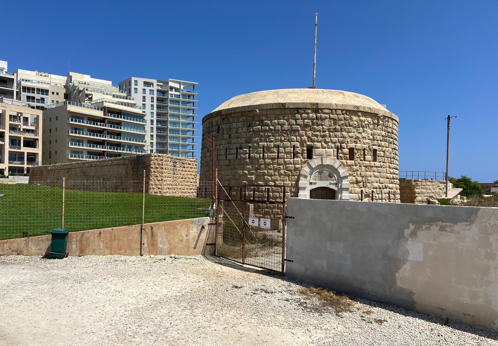The restored Fort Tign&egrave; today stands against the backdrop of the several residential units. Photo: Chris Sant Fournier