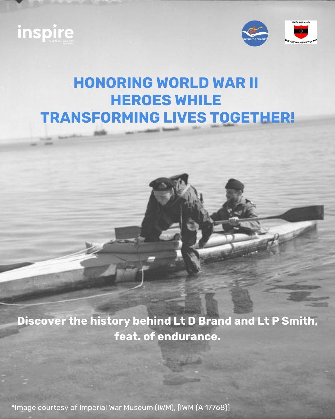 British commandos Philip Smith and David Brand paddled from Sicily to Malta to avoid capture. Photo: Imperial War Museum
