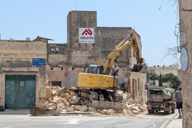 Building damaged in Attard crash demolished 20 days after accident
