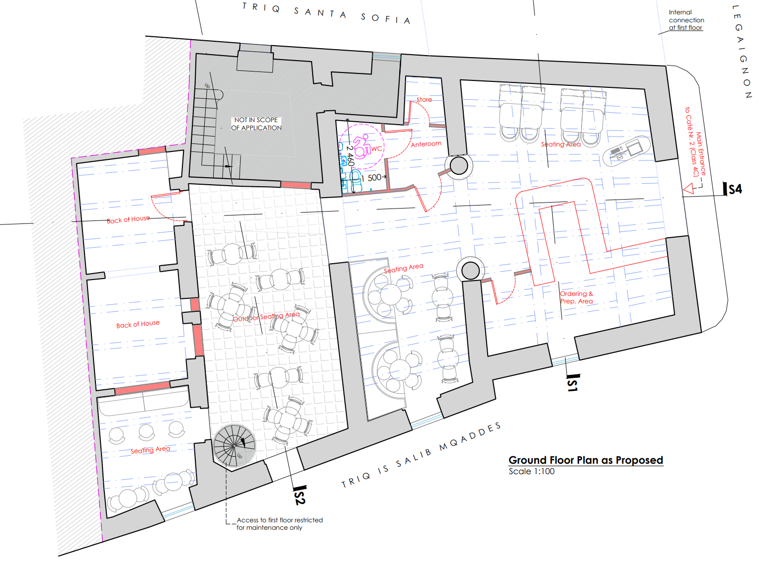A slightly smaller cafe will occupy the other half. Graphic: PA.