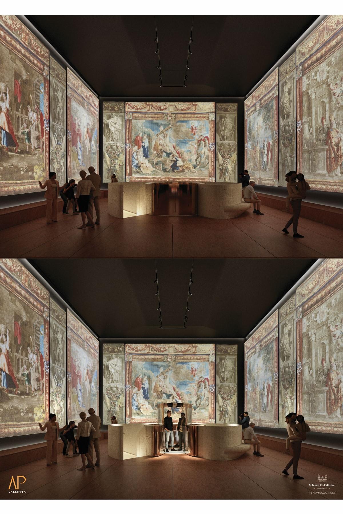 Artist's impression of the Tapestry Chamber