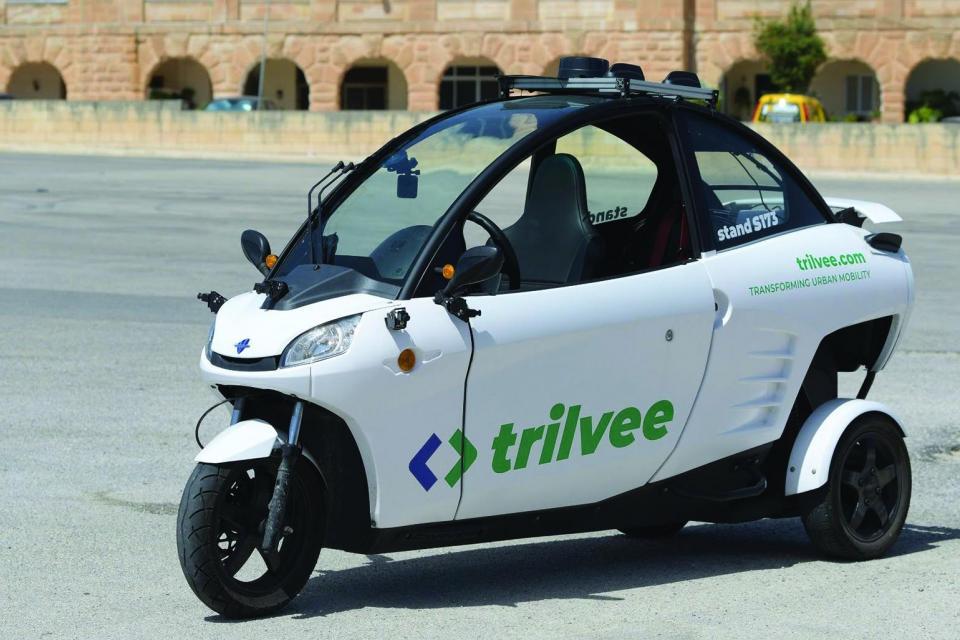 The Trilvee vehicle being tested locally. Photo: Matthew Mirabelli