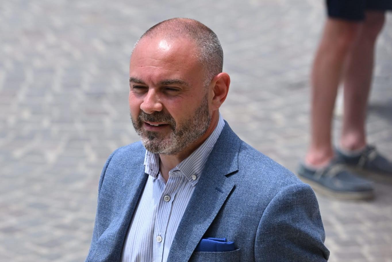 Owen Bonnici in Castille Square. Photo: Matthew Mirabelli