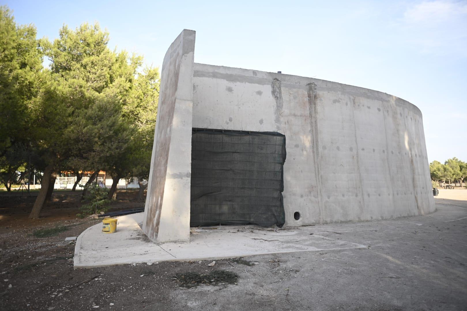 The picnic area's new toilets. Photo: Matthew Mirabelli