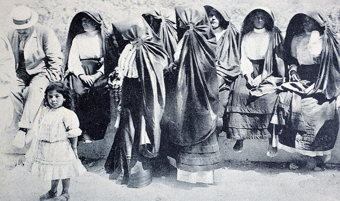One of the later Critien postcards showing traditional costumes.