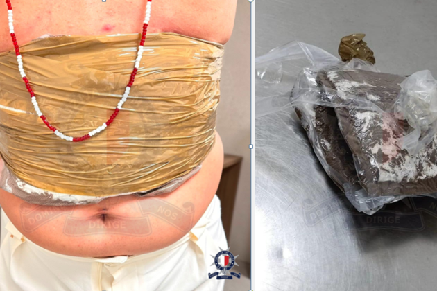 Kilo of cocaine found strapped to man's waist