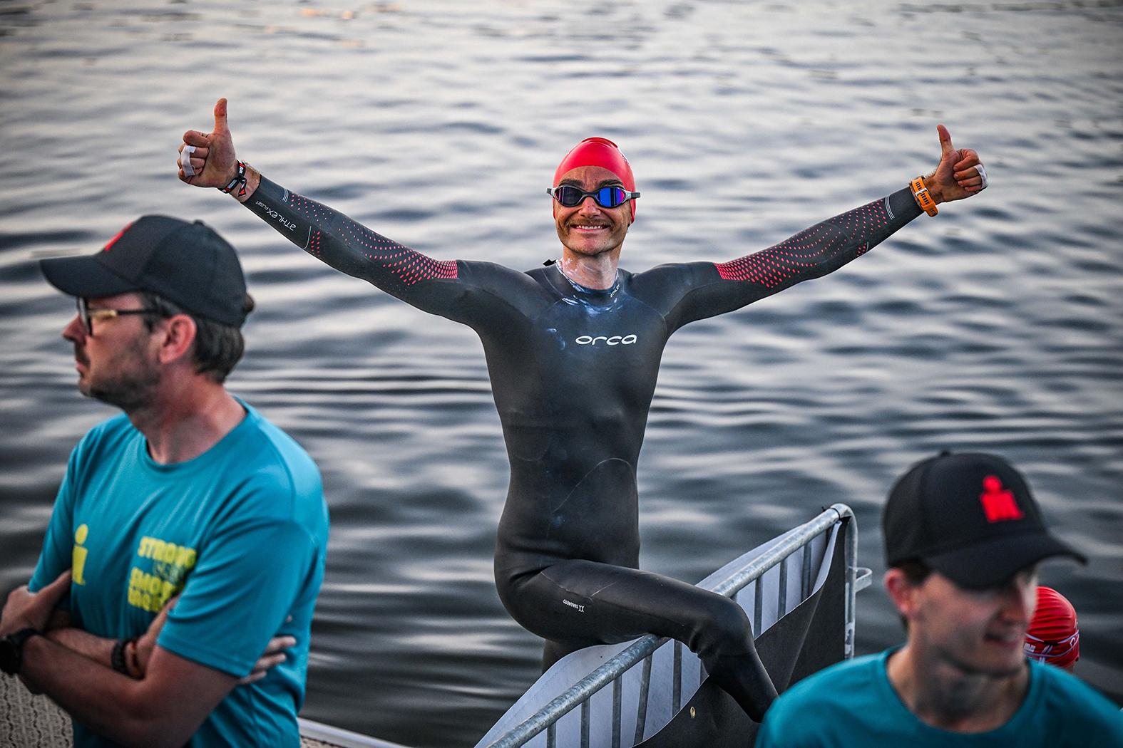 This year Vincenzo completed the Ironman challenge in France.
