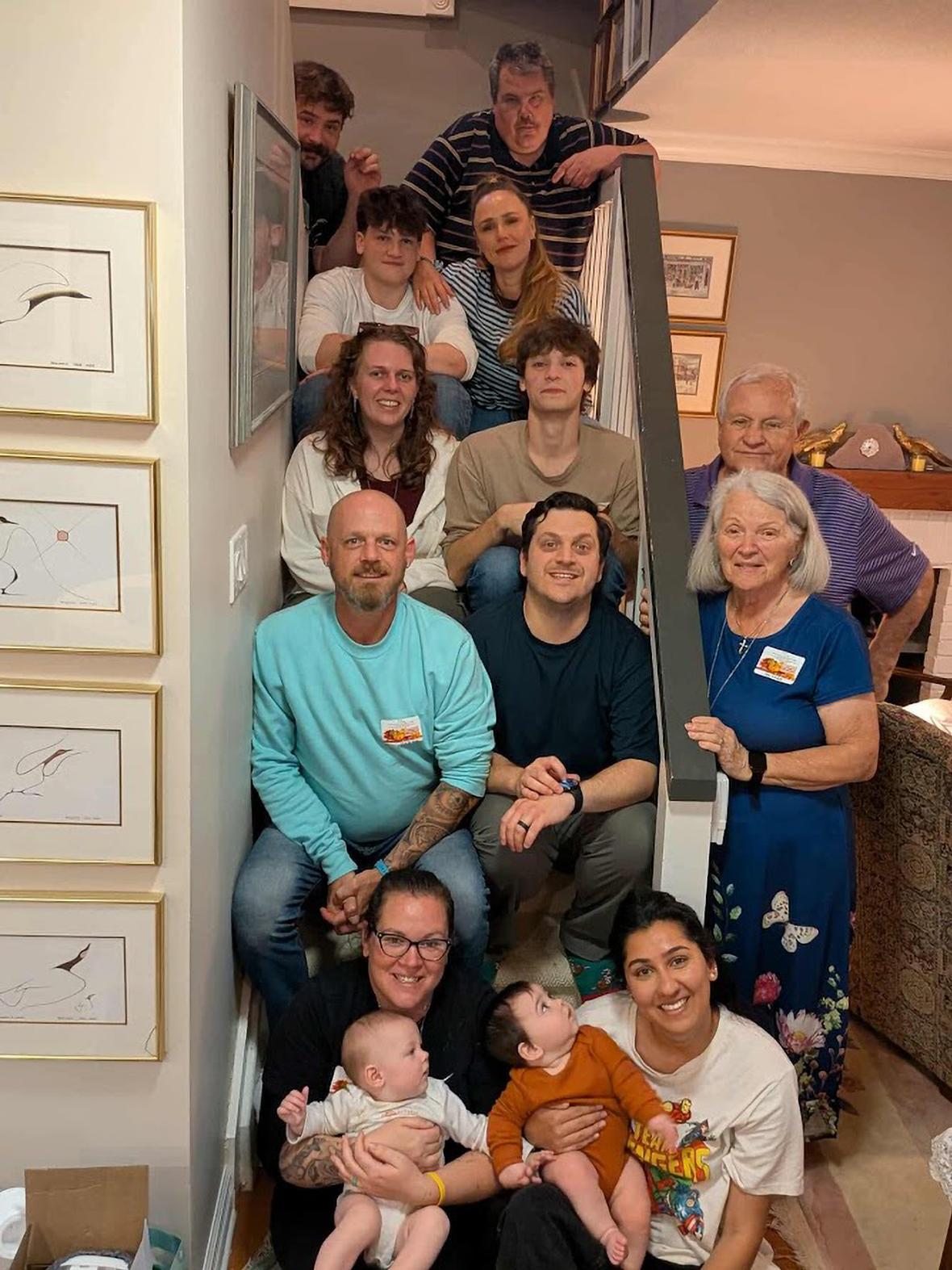 A Leonard family gathering in October this year.