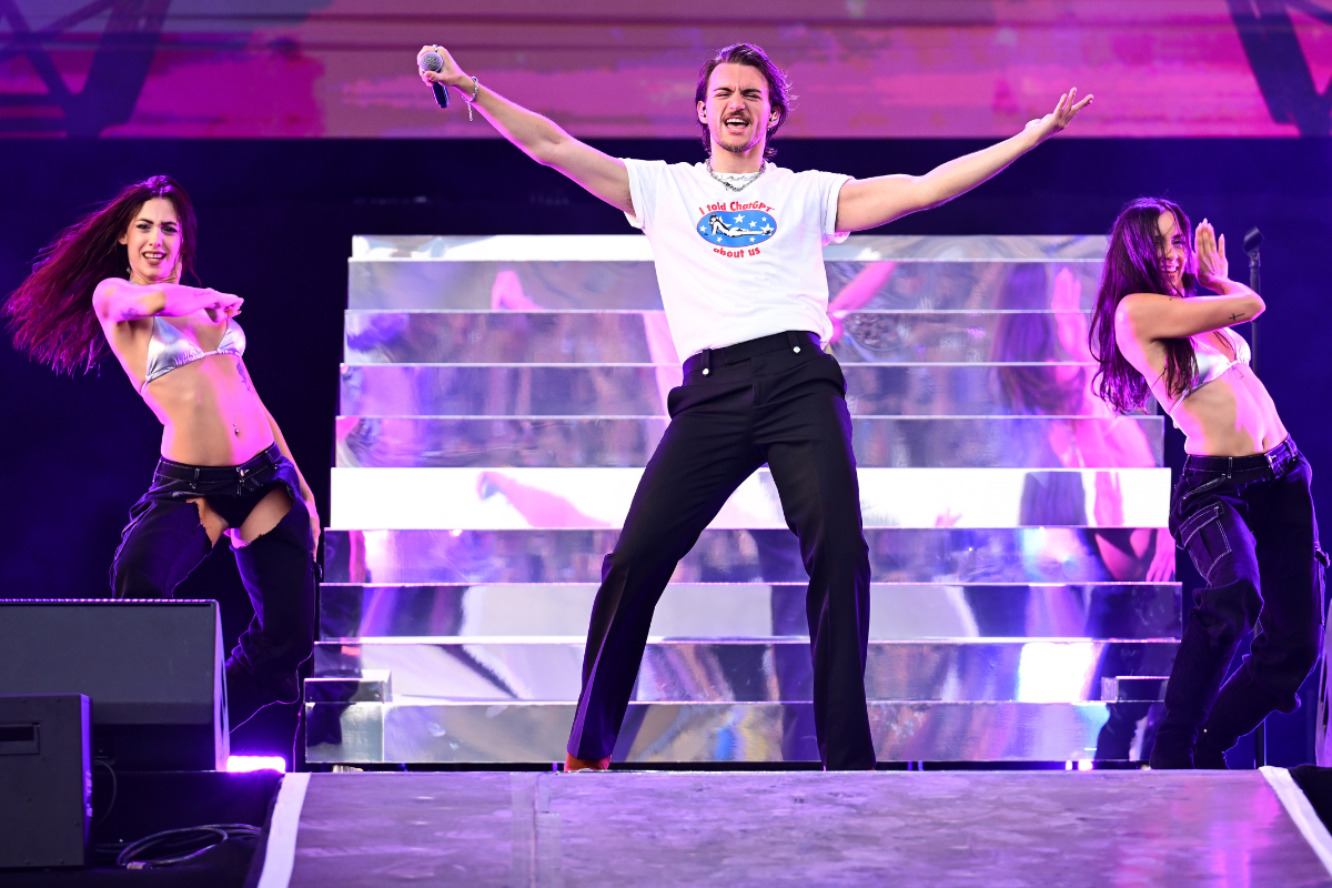 AIDAN warmed up the crowd ahead of Katy Perry's headline performance. Photo: Anthony Harvey/Shutterstock for IOMTV Malta