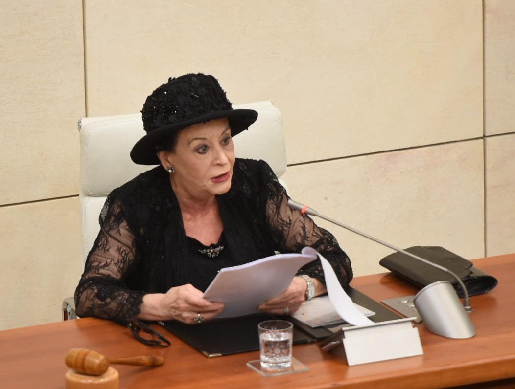 President Myriam Spiteri Debono delivering the government's electoral programme. Photo: Christian Sant Fournier.