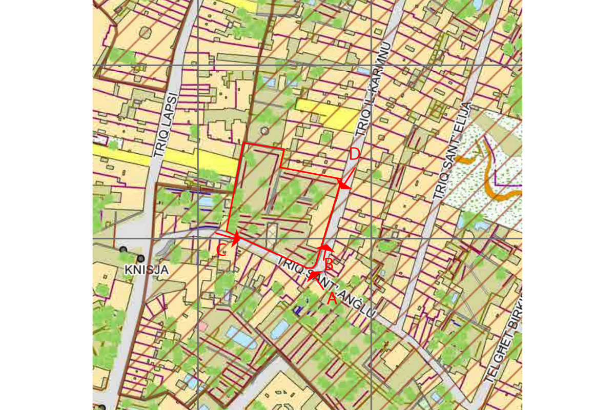 The site of the plans. Graphic: PA.