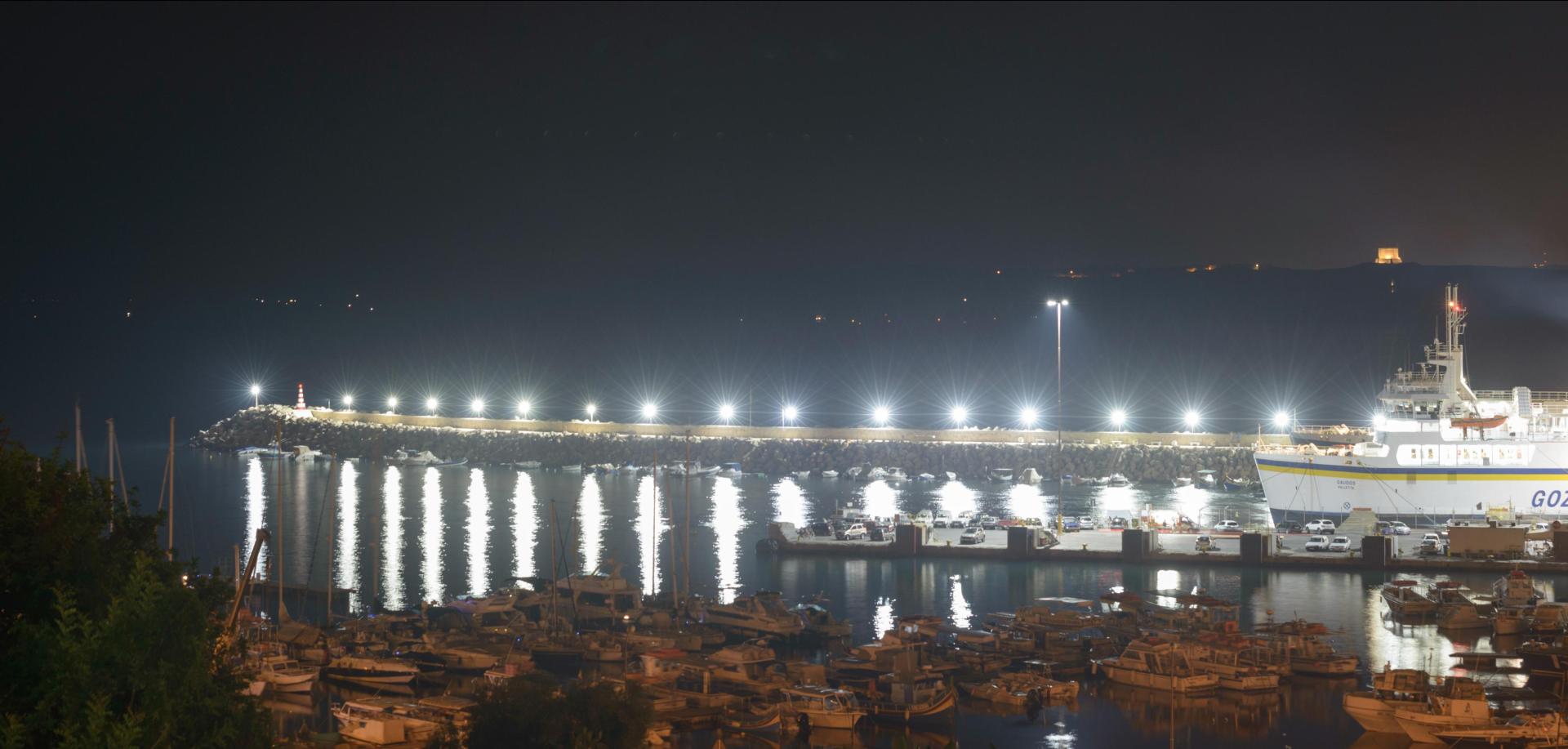 Gozo's Mġarr harbour is among the most badly lit places. Photo: Joseph Caruana