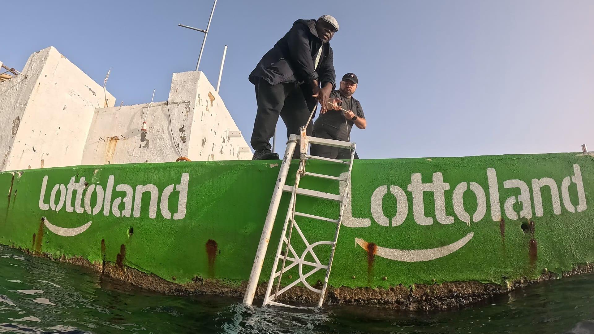 The Coast is Clear foundation involved volunteers on land and divers from the Watercolors diving centre which was heavily damaged in Storm Harry. Photo: Coast is Clear